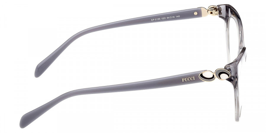 Color: Shiny Transparent Gray/Shiny Solid Gray/Black/White and Gray Enamel (020) - Emilio Pucci EP519602054