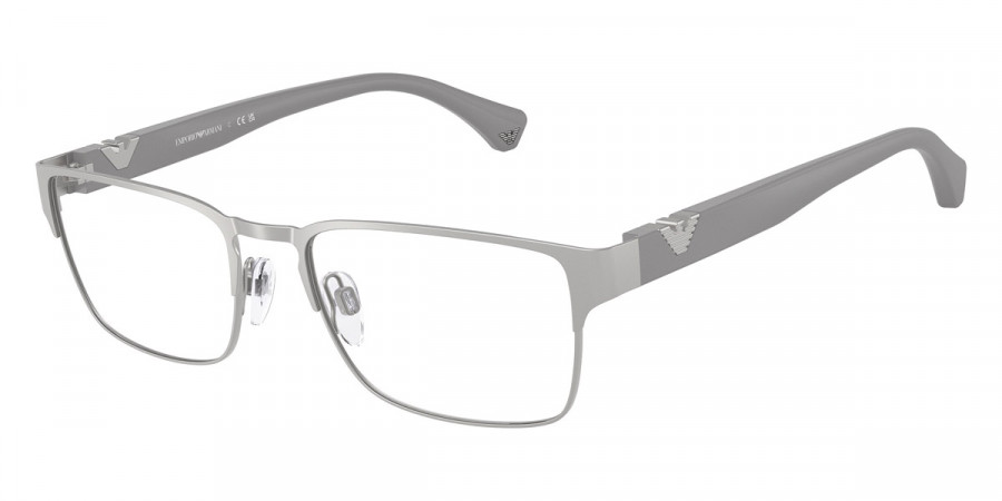 Emporio Armani™ EA1027 3036 57 - Matte Silver/Matte Gray