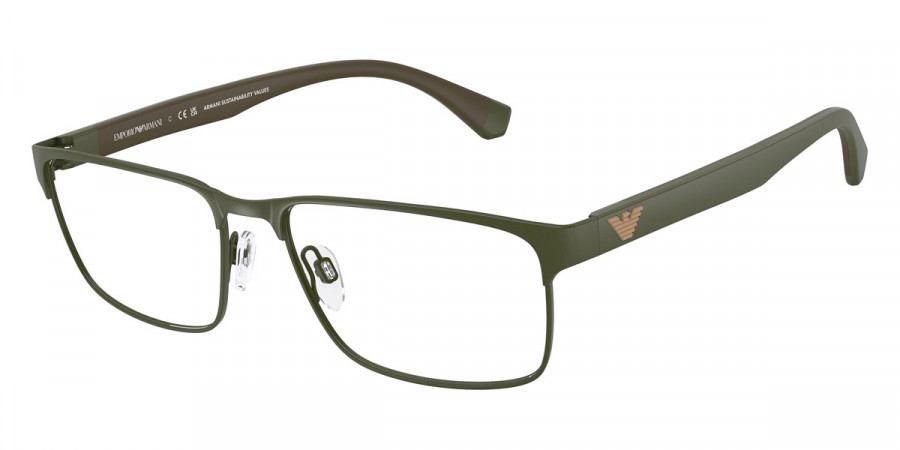 Emporio Armani™ EA1105 3388 56 - Matte Green/Green Rubber