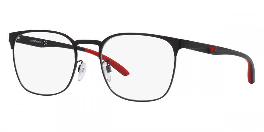 Color: Matte Black/Red (3001) - Emporio Armani EA1135D300155