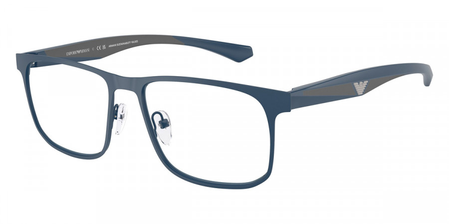 Emporio Armani™ EA1163 3389 55 - Matte Blue/Gray Rubber