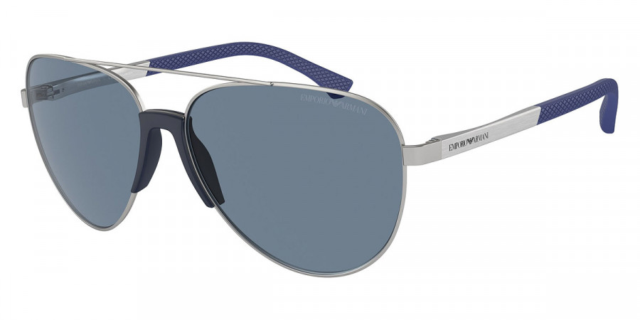 Emporio Armani™ EA2059 30452V 61 - Matte Silver/Aluminum