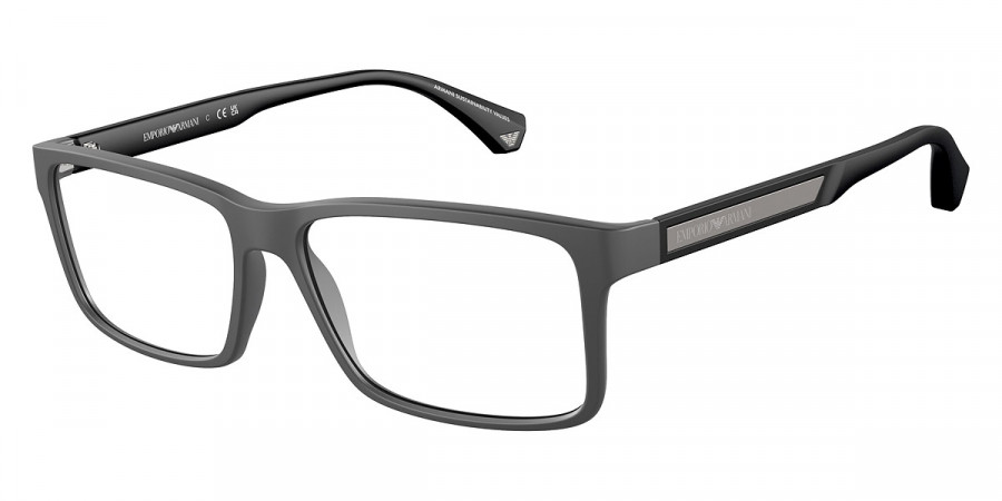 Emporio Armani™ EA3038 5126 54 - Matte Dark Gray/Rubber Black