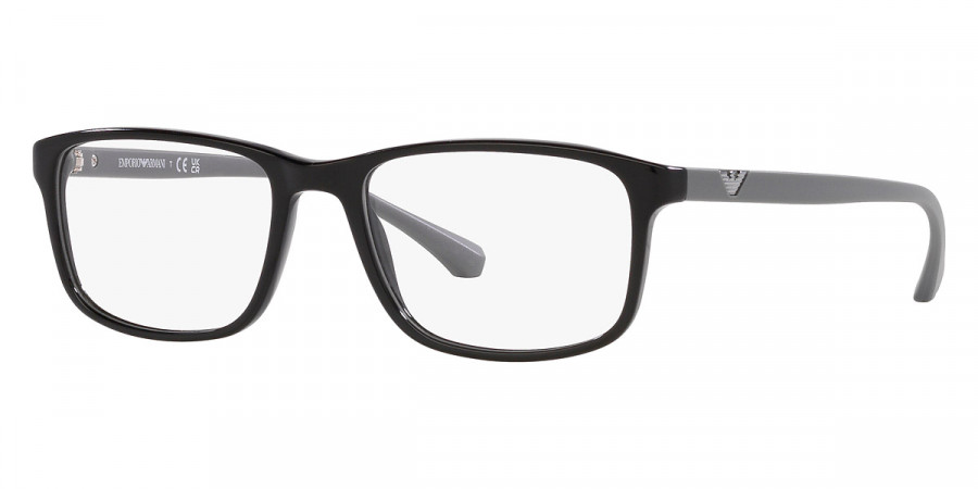 Color: Shiny Black and Matte Gray (5378) - Emporio Armani EA3098537853