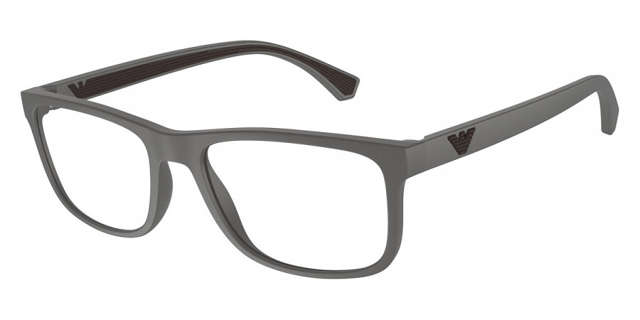 Emporio Armani™ EA3147 5126 53 - Matte Gray/Rubber Brown