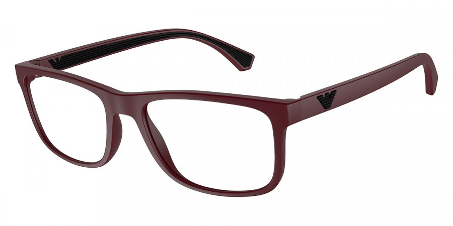 Emporio Armani™ EA3147 5261 53 - Matte Bordeaux/Rubber Black