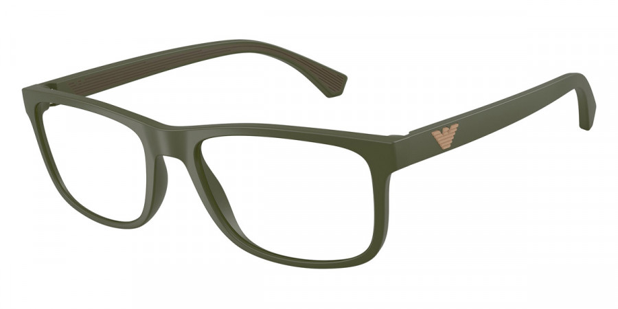 Emporio Armani™ EA3147 6184 55 - Matte Green/Green Rubber