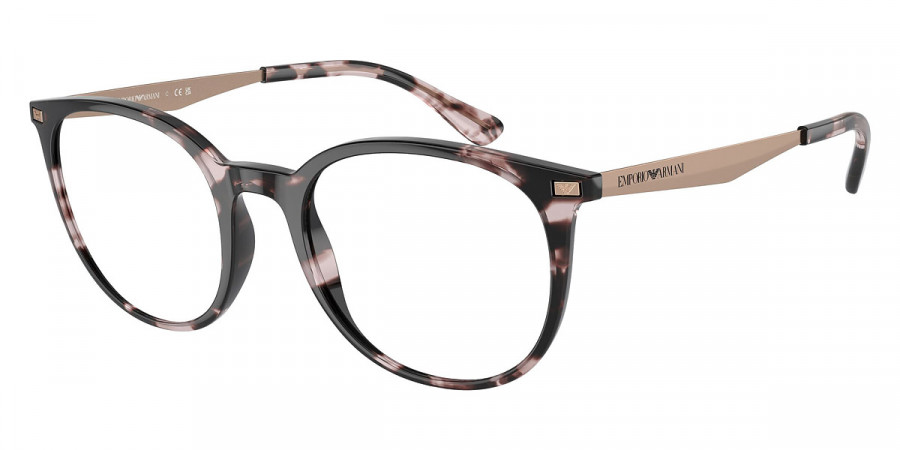 Emporio Armani™ EA3168 5766 52 - Shiny Havana Pink/Shiny Rose Gold