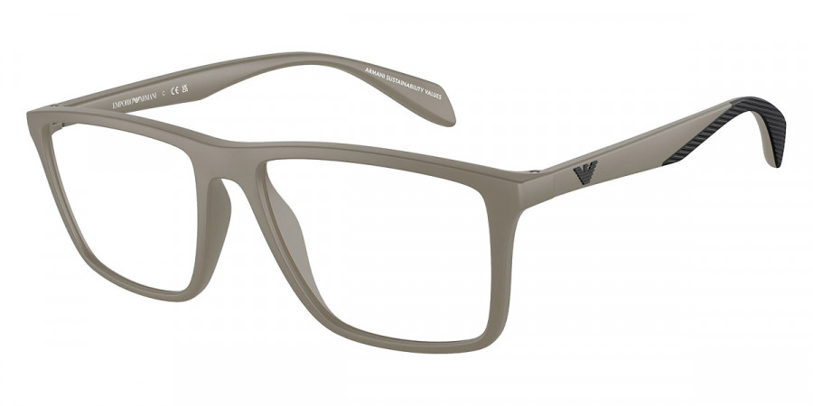 Emporio Armani™ EA3230 5437 55 - Matte Mud/Rubber Black