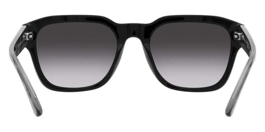 Color: Shiny Black and Shiny Transparent Gray (58758G) - Emporio Armani EA417558758G55