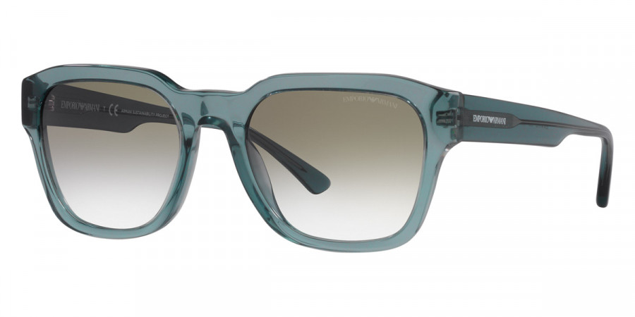 Color: Shiny Transparent Blue (59118E) - Emporio Armani EA417559118E55