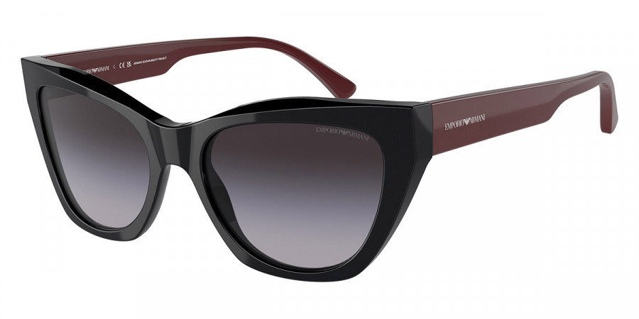 Emporio Armani™ EA4176 50178G 54 - Shiny Black/Shiny Bordeaux