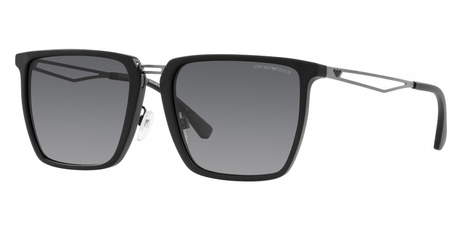 Color: Matte Black and Matte Gunmetal (5001T3) - Emporio Armani EA4196D5001T357