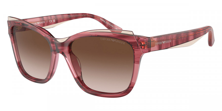 Emporio Armani™ EA4209F 605713 56 - Shiny Bordeaux/Top Light Brown