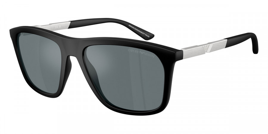 Emporio Armani™ EA4237 50016G 57 - Matte Black/Aluminium