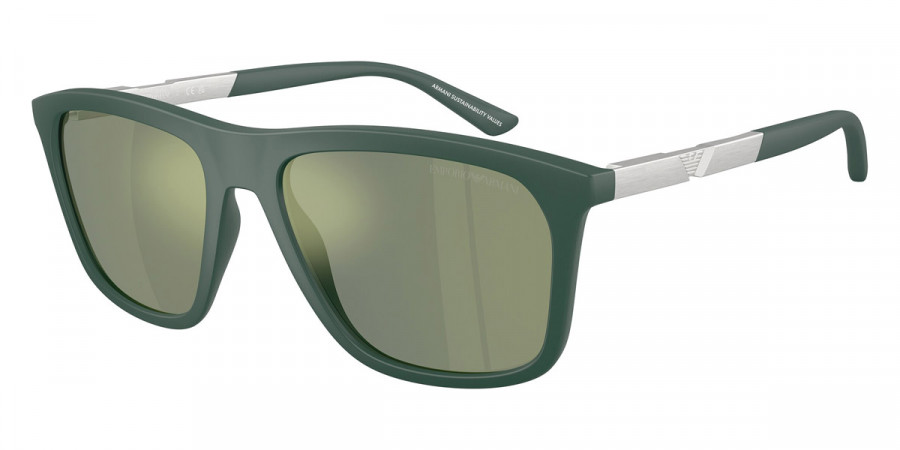 Emporio Armani™ EA4237 61906R 57 - Matte Dark Green/Aluminium