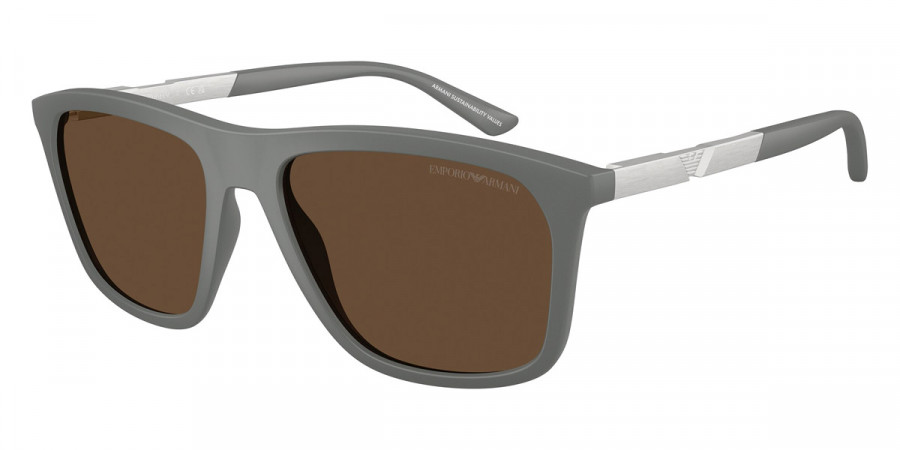 Emporio Armani™ EA4237 620573 57 - Matte Gray/Aluminium