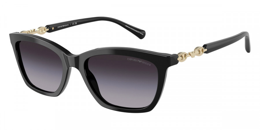 Emporio Armani™ EA4238 50178G 54 - Shiny Black/Shiny Pale Gold