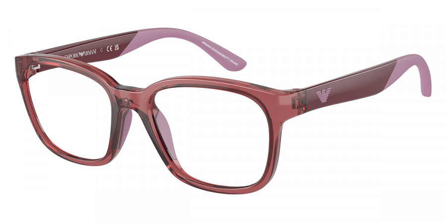 Emporio Armani™ EK3003 5075 49 - Shiny Transparent Red/Shiny Red/Pink