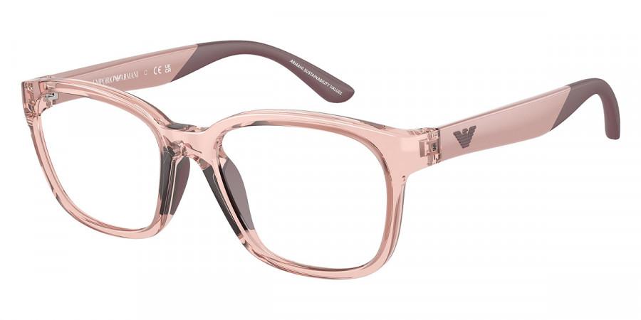 Emporio Armani™ EK3003 5544 49 - Shiny Transparent Pink/Shiny Pink/Bordeaux