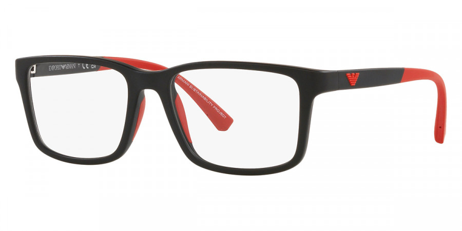 Color: Matte Black/Red (5001) - Emporio Armani EK3203F500150