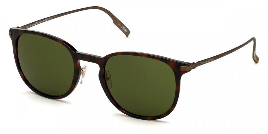 Color: Shiny Havana/Antique Bronze/Vicuna (52N) - Ermenegildo Zegna EZ013652N54