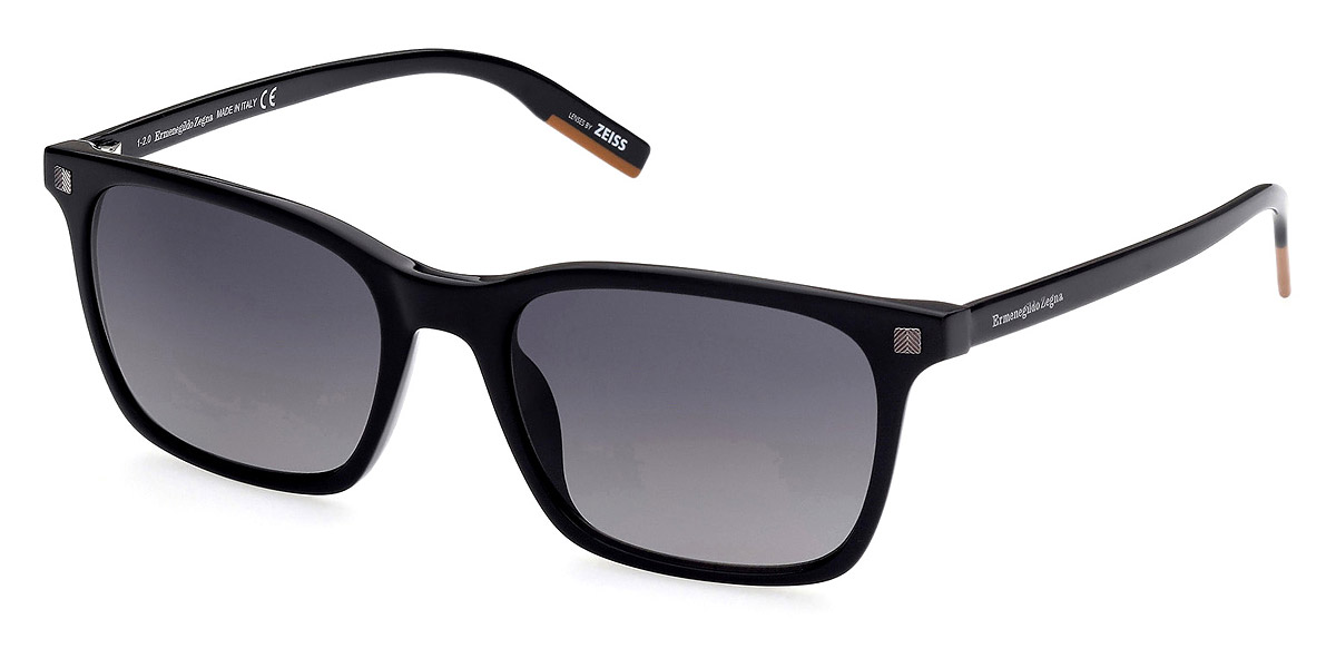 Ermenegildo zegna discount black chevron sunglasses