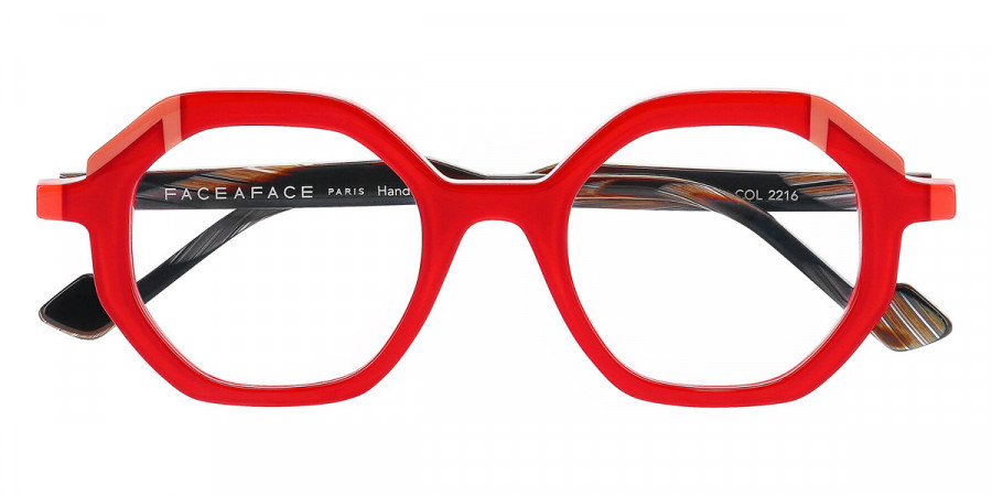 Face a Face™ GLIMPS 1 2216 46 - Red Transparent/Flash Red