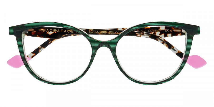 Face a Face™ HANNA 2 1107 52 - Transparent Striped Dark Green