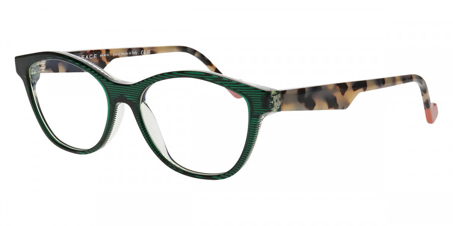 Color: Transparent Striped Dark Green (1107) - Face a Face FAFMICAH1110753