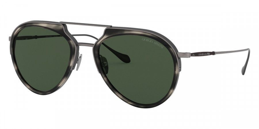 Color: Striped Gray/Brushed Gray (326071) - Giorgio Armani AR609732607154