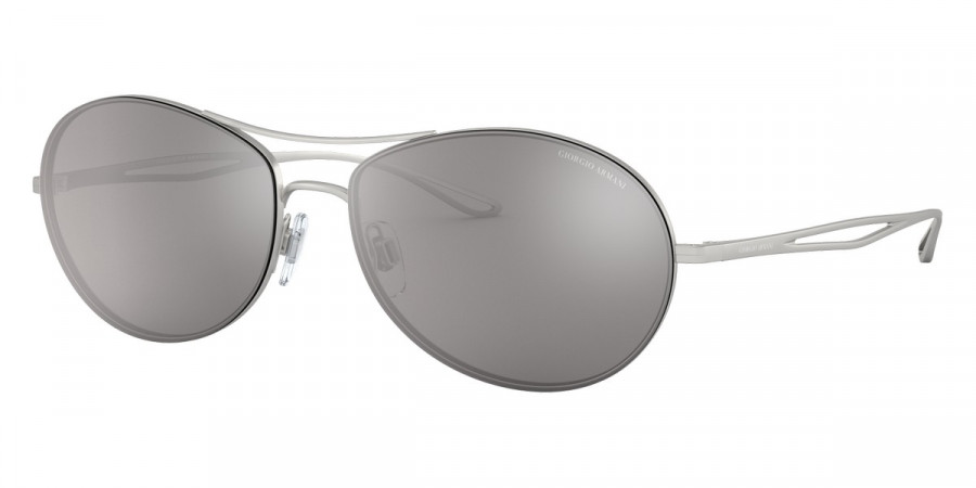 Color: Matte Silver (30456G) - Giorgio Armani AR609930456G59