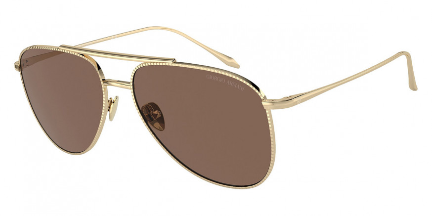 Giorgio Armani AR6152 301373 57 Pale Gold Sunglasses