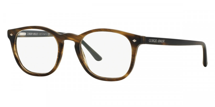 Color: Striped Matte Dark Brown (5405) - Giorgio Armani AR7074540550