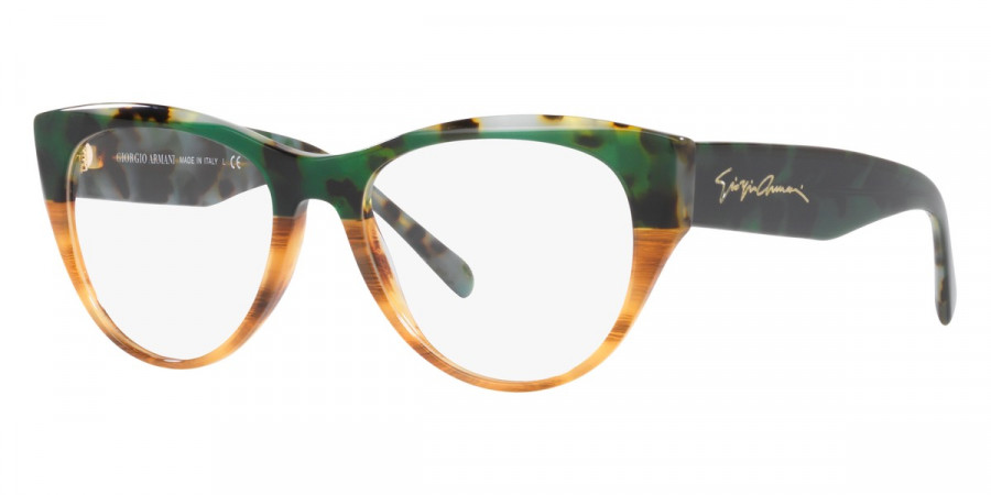 Color: Green Havana/Striped Brown (5930) - Giorgio Armani AR7222593052