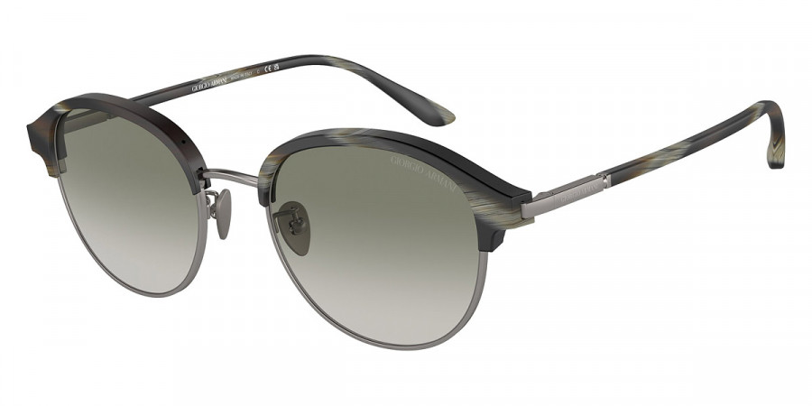 Giorgio Armani™ AR8215 60668E 52 - Matte Green Horn/Matte Gunmetal