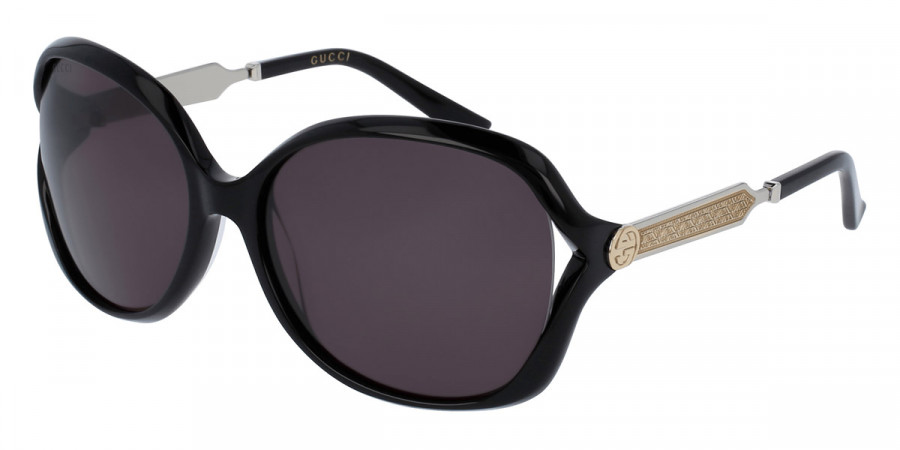 Gucci™ GG0076S 001 60 - Black/Silver