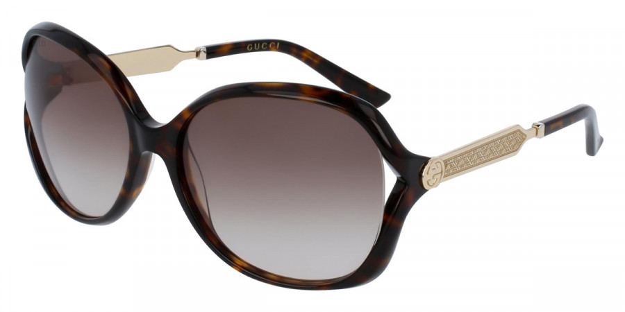 Color: Gold/Havana (003) - Gucci GG0076S00360