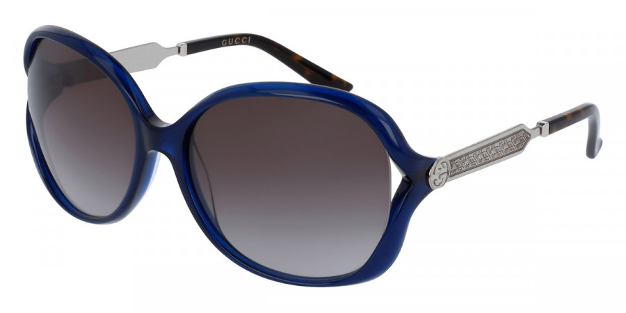 Gucci™ GG0076S 005 60 - Blue/Silver