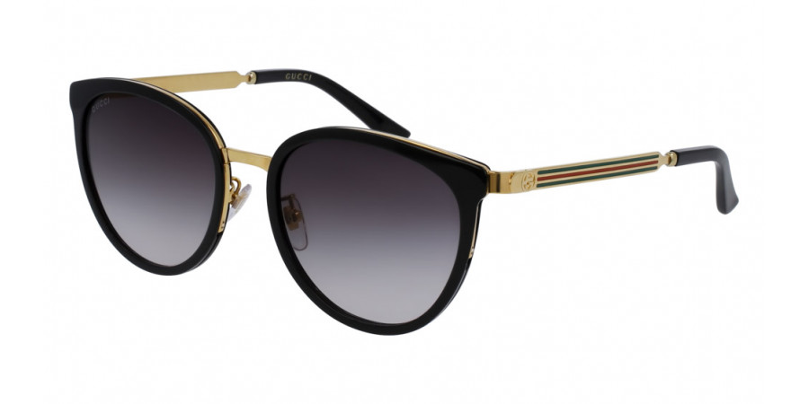 Color: Gold/Black (001) - Gucci GG0077SK00156