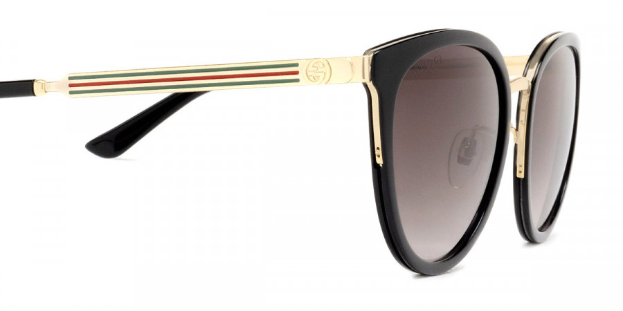 Color: Gold/Black (001) - Gucci GG0077SK00156