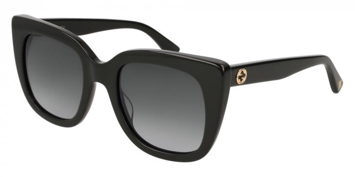 Gucci™ GG0163SN 001 51 Black Sunglasses