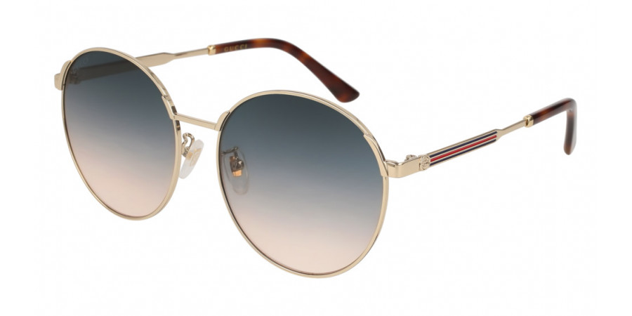 Color: Gold (005) - Gucci GG0206SK00558