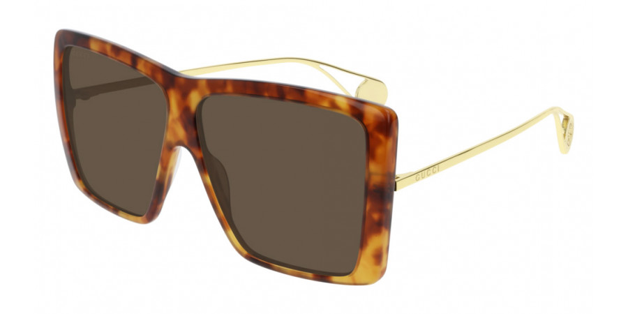 Color: Gold/Havana (003) - Gucci GG0434S00361