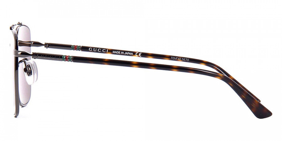 Color: Havana/Ruthenium (002) - Gucci GG0610SK00256