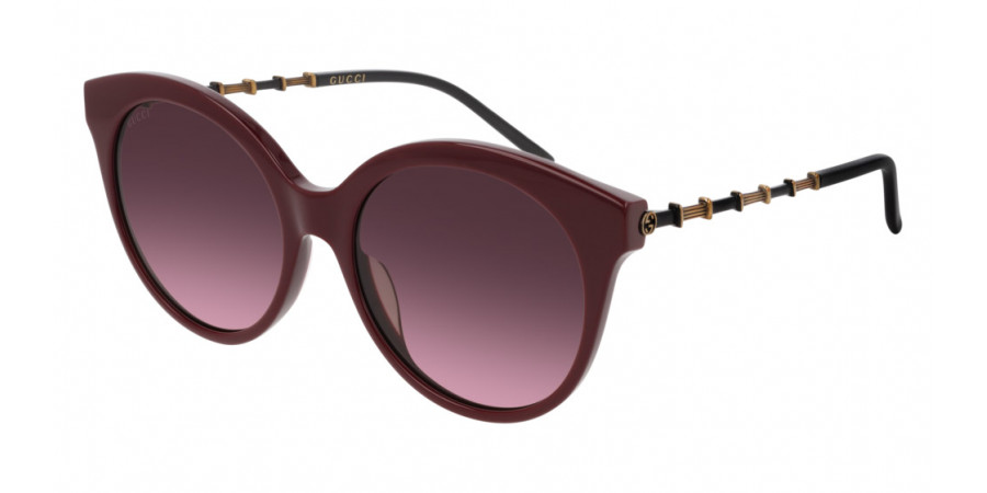 Color: Gold/Burgundy (003) - Gucci GG0653S00355