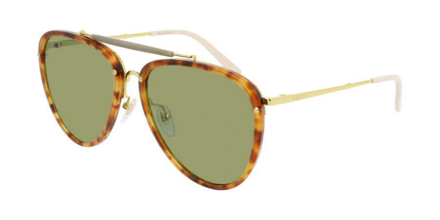 Color: Gold/Havana (003) - Gucci GG0672S00358