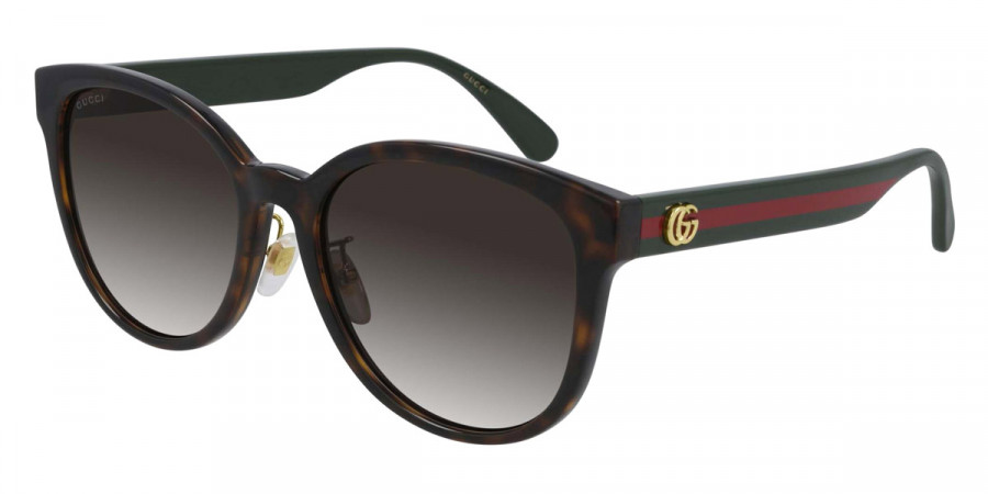 Color: Havana/Green (003) - Gucci GG0854SK00356