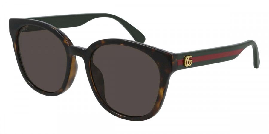 Color: Havana/Green (003) - Gucci GG0855SK00356