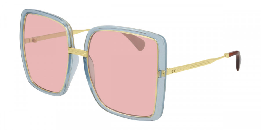 Color: Light-Blue/Gold (004) - Gucci GG0903S00460